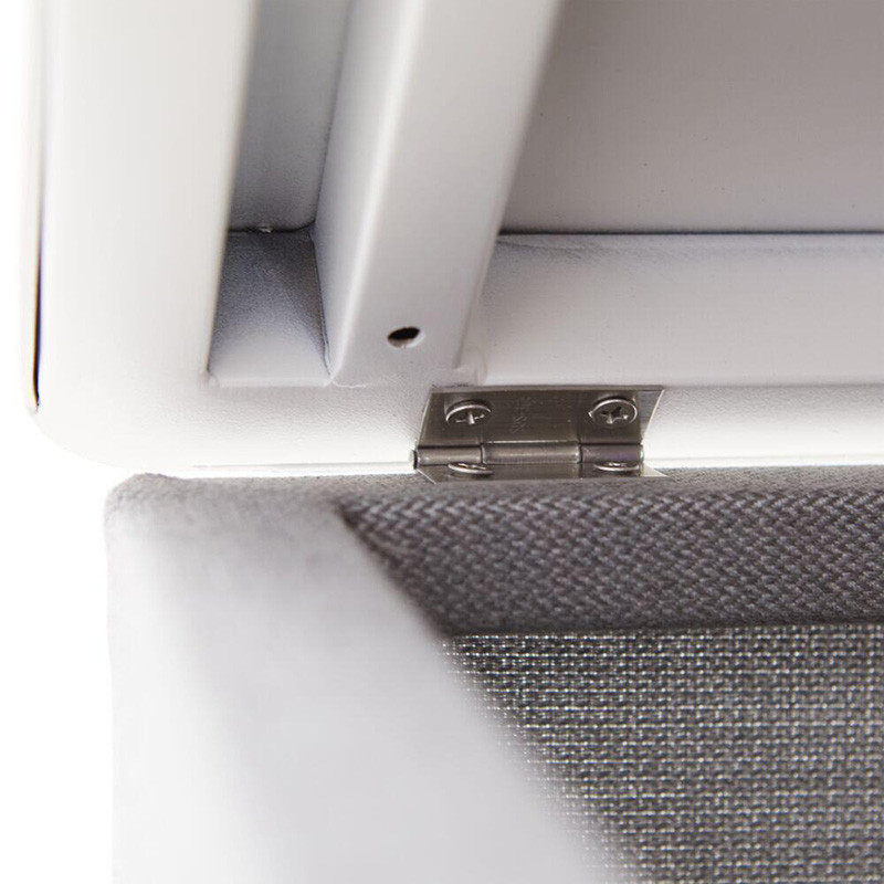 Table basse avec coffre Neptune en aluminium Gris/Blanc - NATERIAL - 86545468