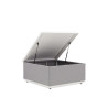 Table basse avec coffre Neptune en aluminium Gris/Blanc - NATERIAL - 86545468