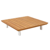 Table basse Duna en teck et aluminium 4 places Blanc - NATERIAL - 90339750