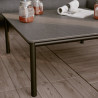 Table basse Idunn en aluminium et Duraboard Gris foncé - NATERIAL
