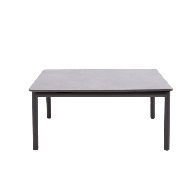 Table basse Idunn en aluminium et Duraboard Gris foncé - NATERIAL
