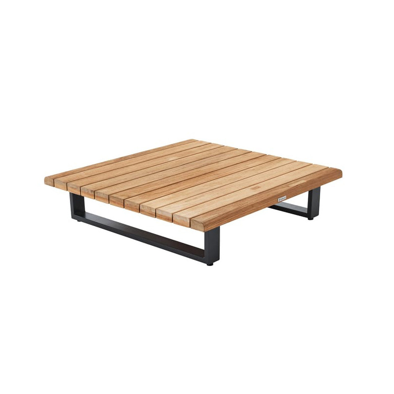 Table basse Sirokos en aluminium et teck - NATERIAL - 90339758