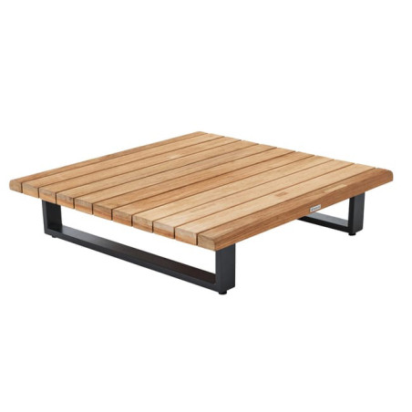 Table basse Sirokos en aluminium et teck - NATERIAL - 90339758