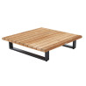 Table basse Sirokos en aluminium et teck - NATERIAL - 90339758