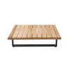 Table basse Sirokos en aluminium et teck - NATERIAL - 90339758