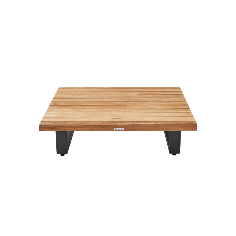 Table basse Sirokos en aluminium et teck - NATERIAL - 90339758