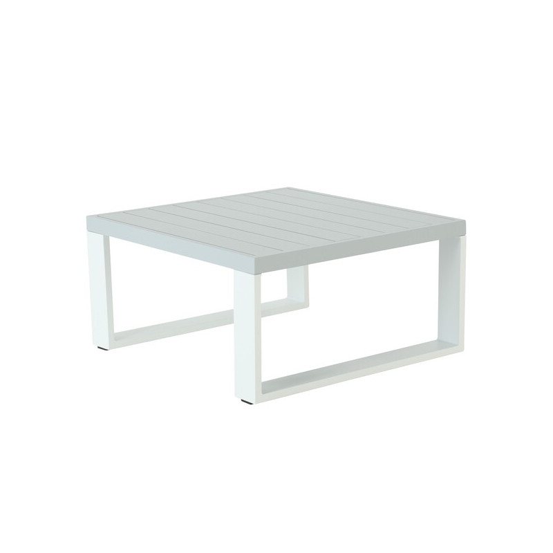Table basse Athena en aluminium 89x89cm Blanc - NATERIAL - 86548995