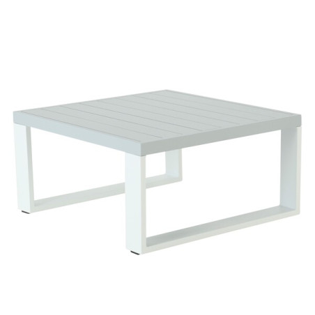 Table basse Athena en aluminium 89x89cm Blanc - NATERIAL - 86548995