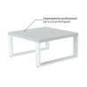 Table basse Athena en aluminium 89x89cm Blanc - NATERIAL - 86548995