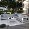 Table basse Athena en aluminium 89x89cm Blanc - NATERIAL - 86548995