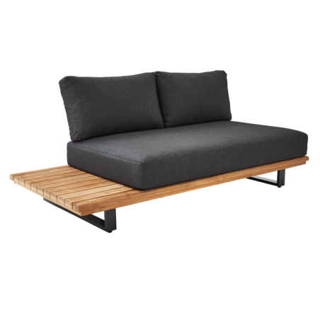 Canapé Sirokos 2 places pour Corner Anthracite - NATERIAL - 90339821