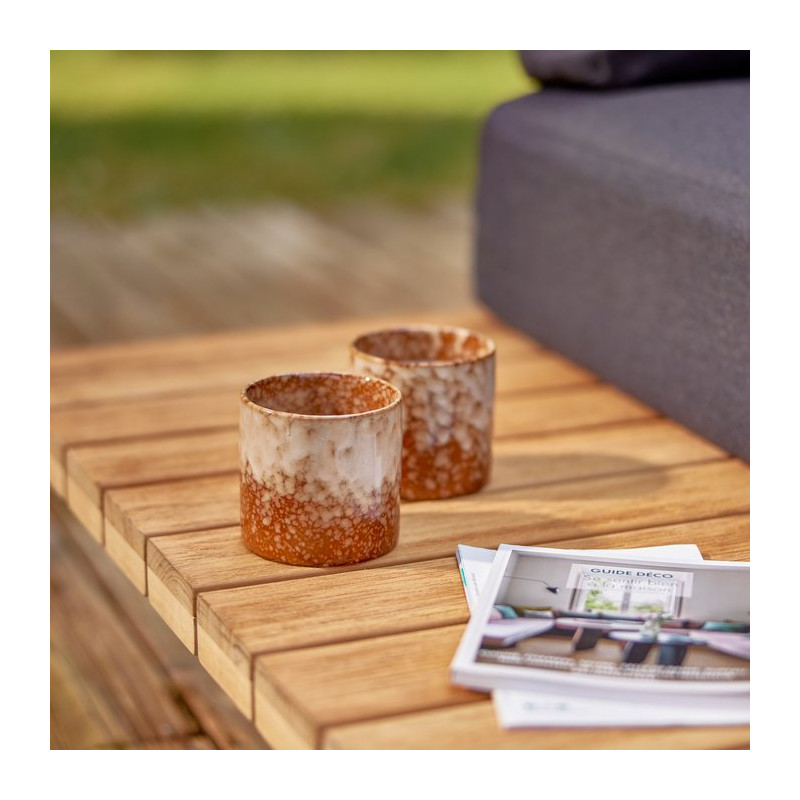 Canapé Sirokos 2 places pour Corner Anthracite - NATERIAL - 90339821