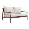 Canapé Retro 2 places en aluminum Beige/Marron - NATERIAL - 86549112