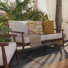 Canapé Retro 2 places en aluminum Beige/Marron - NATERIAL - 86549112