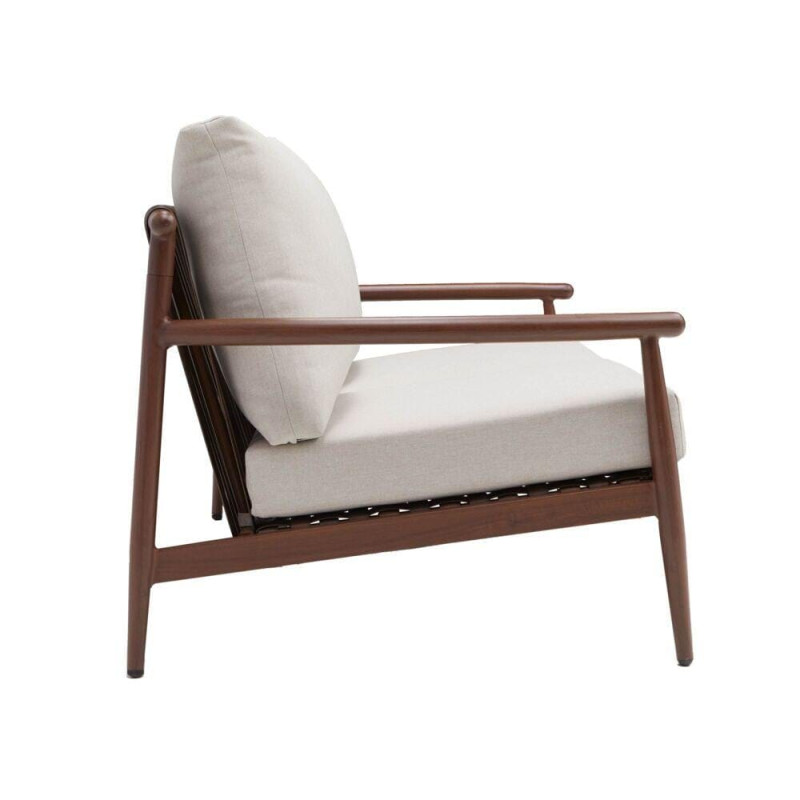 Canapé Retro 2 places en aluminum Beige/Marron - NATERIAL - 86549112