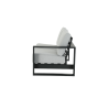 Canapé de jardin Athena 2 places côté droit en aluminium Gris - NATERIAL - 86549116
