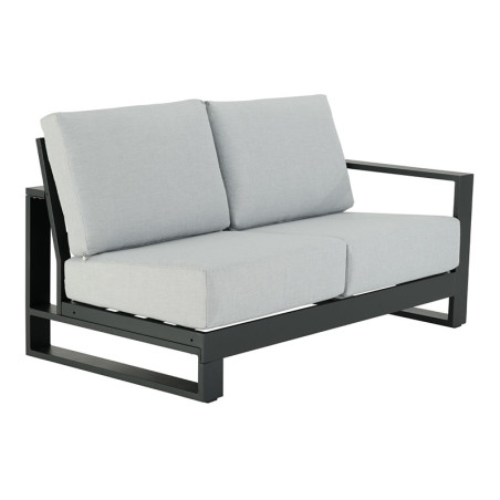 Canapé de jardin Athena 2 places côté gauche en aluminium gris - NATERIAL - 86545432