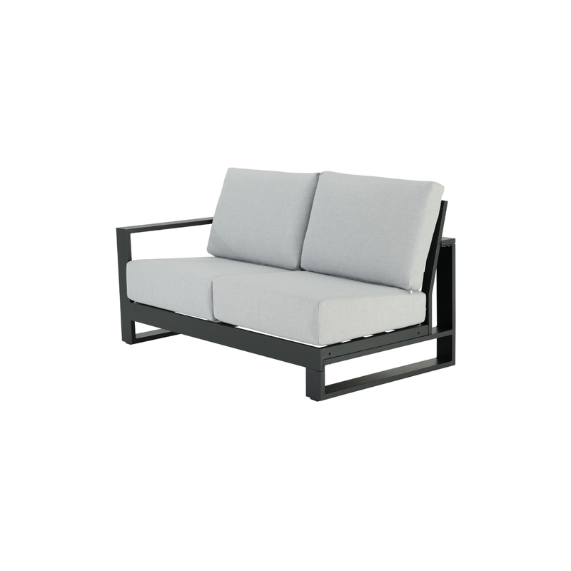 Canapé de jardin Athena 2 places côté gauche en aluminium gris - NATERIAL - 86545432