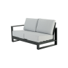 Canapé de jardin Athena 2 places côté gauche en aluminium gris - NATERIAL - 86545432