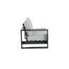 Canapé de jardin Athena 2 places côté gauche en aluminium gris - NATERIAL - 86545432