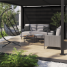 Store pour pergola Clima en textilène 210x334cm Gris foncé - NATERIAL - 83720213