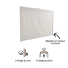 Store pour pergola Clima en textilène 210x334 cm Blanc - NATERIAL - 83720214