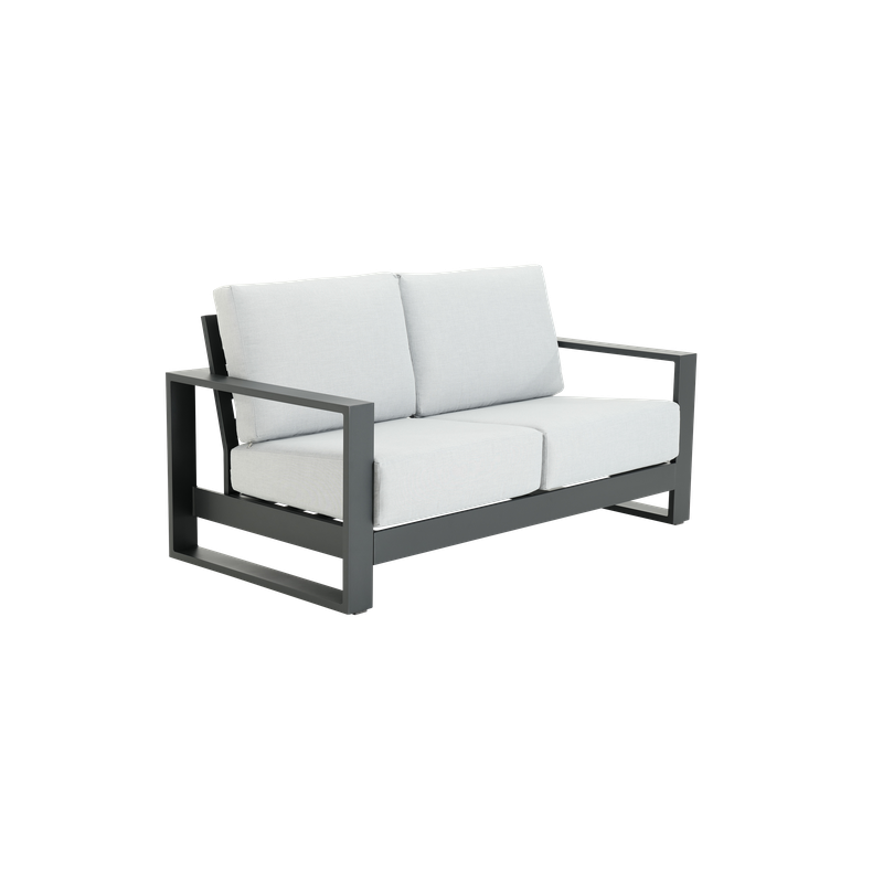 Canapé de jardin Athena 2 places en aluminium Gris - NATERIAL - 86545480
