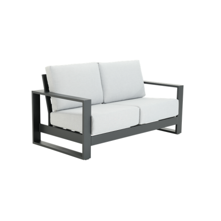 Canapé de jardin Athena 2 places en aluminium Gris - NATERIAL - 86545480