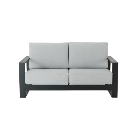 Canapé de jardin Athena 2 places en aluminium Gris - NATERIAL - 86545480