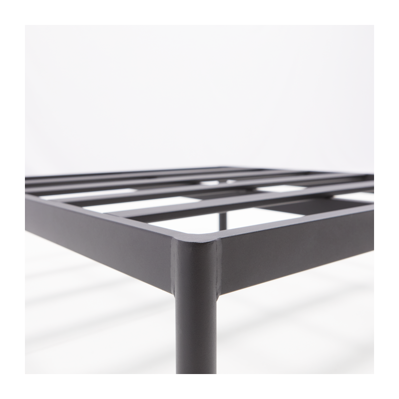 Pouf de jardin Idunn en aluminium et Olefin Anthracite - NATERIAL