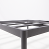 Pouf de jardin Idunn en aluminium et Olefin Anthracite - NATERIAL