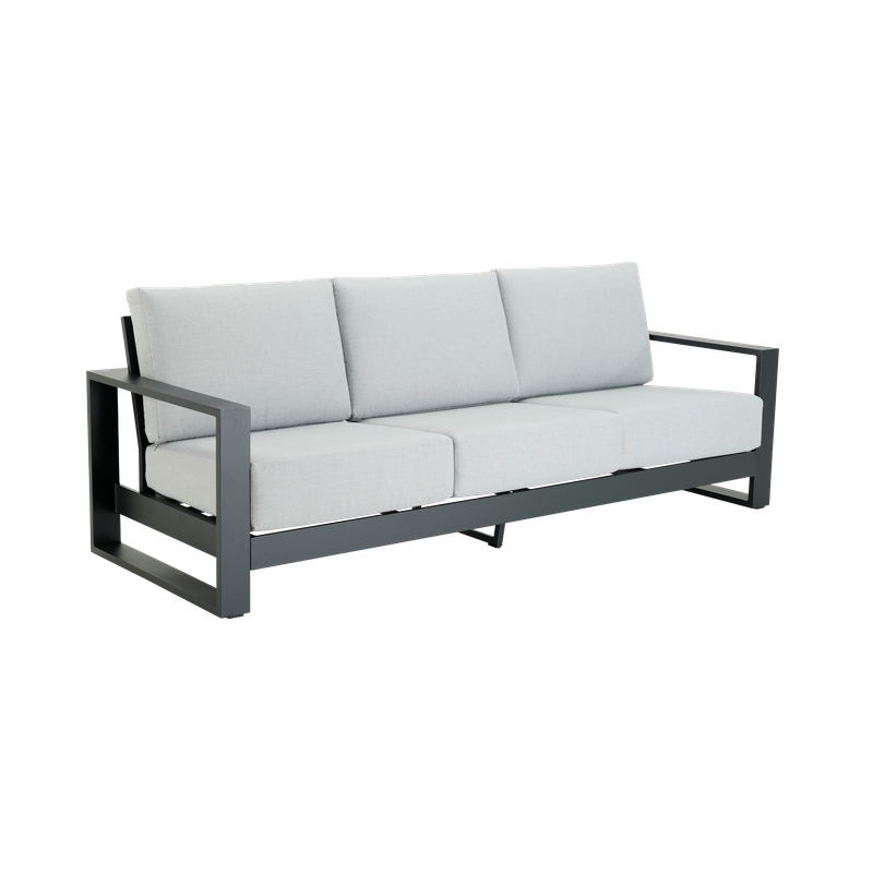 Canapé de jardin Athena 3 places en aluminium Gris - NATERIAL - 86543191