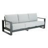 Canapé de jardin Athena 3 places en aluminium Gris - NATERIAL - 86543191
