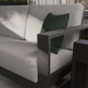 Canapé de jardin Athena 3 places en aluminium Gris - NATERIAL - 86543191