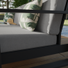 Canapé de jardin Athena 3 places en aluminium Gris - NATERIAL - 86543191