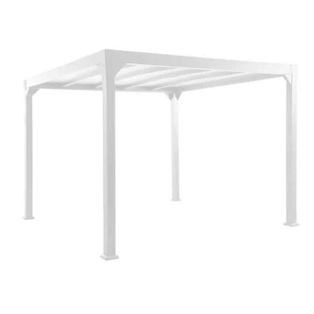 Pergola autoportante Borea en aluminium 7.84 m² Blanc - NATERIAL - 83719831