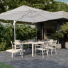Parasol déporté Sonora II 280x390 cm Blanc - NATERIAL - 86549062