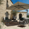 Parasol déporté Sombra rectangulaire L40cm Beige - NATERIAL - 83719280
