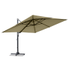 Parasol déporté Sombra rectangulaire L40cm Beige - NATERIAL - 83719280
