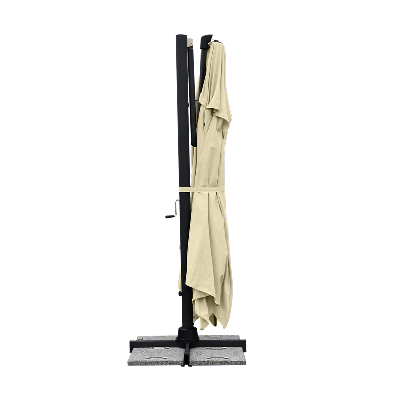 Parasol déporté Sombra rectangulaire L40cm Beige - NATERIAL - 83719280