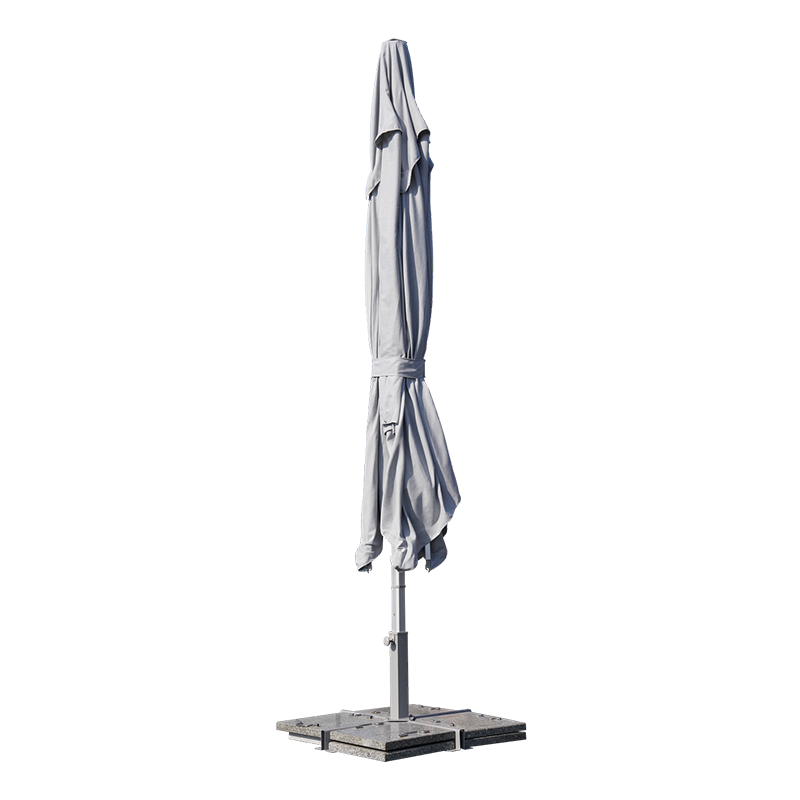 Parasol Sombra 4x4 m Gris - NATERIAL - 86549072