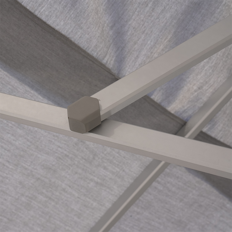 Parasol Sombra 4x4 m Gris - NATERIAL - 86549072