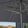 Parasol Sombra 4x4 m Gris - NATERIAL - 86549072