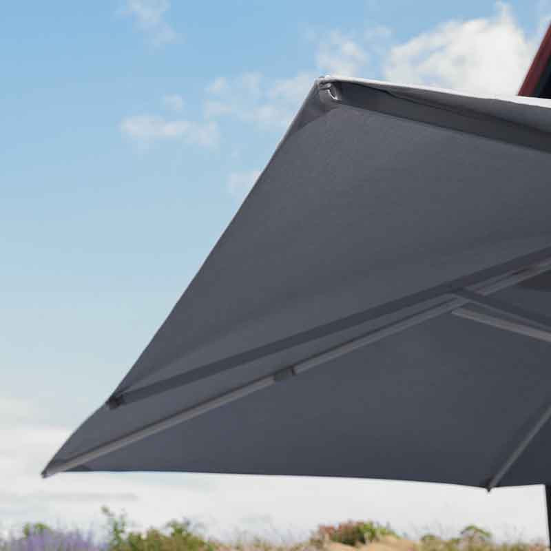Parasol Sombra 4x4 m Gris - NATERIAL - 86549072