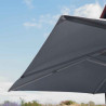 Parasol Sombra 4x4 m Gris - NATERIAL - 86549072