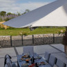 Parasol Sombra 4x4 m Gris - NATERIAL - 86549072