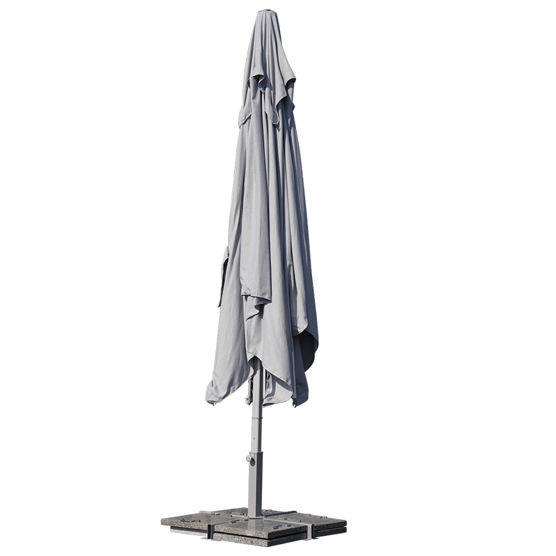 Parasol Sombra 4x4 m Gris - NATERIAL - 86549072