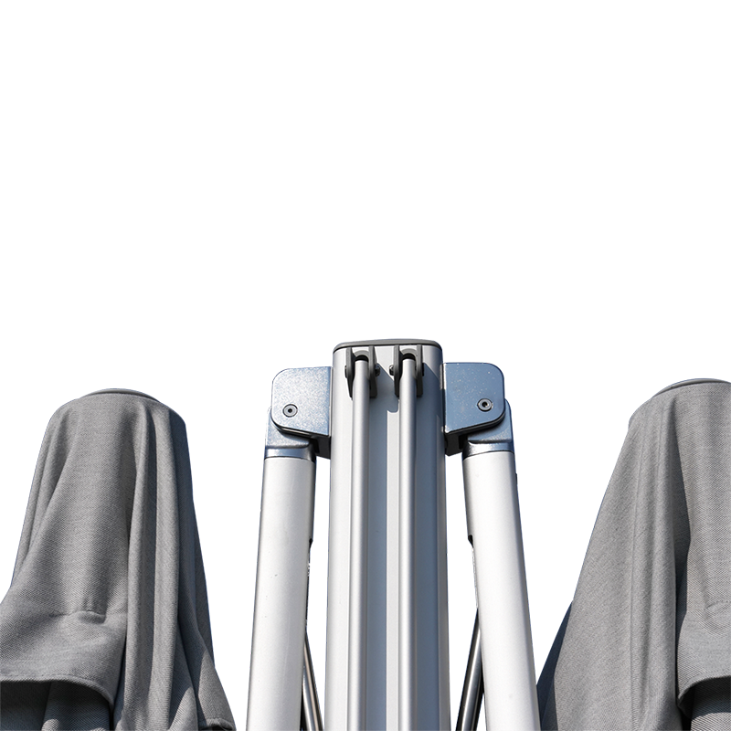Parasol double Sombra 3x3 Gris - NATERIAL - 86549100