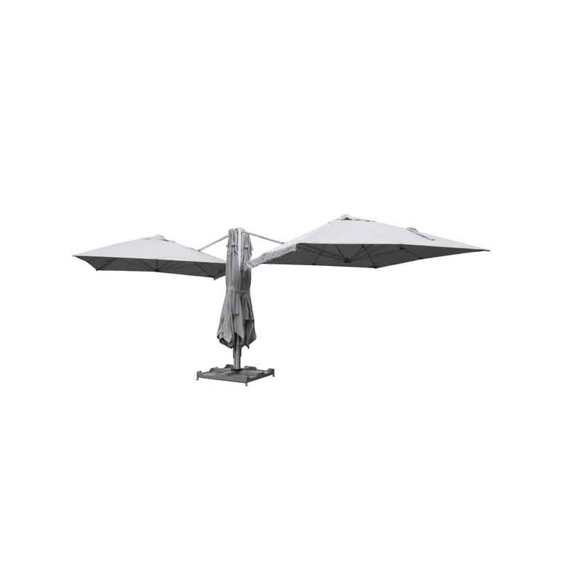 Parasol quadruple Sombra 620x620cm Gris - NATERIAL - 86549058