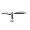 Parasol quadruple Sombra 620x620cm Gris - NATERIAL - 86549058